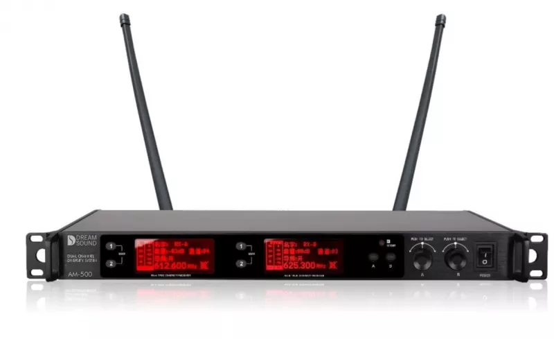Dreamsound AM-500 двухканальная микрофонная радиосистема Dreamsound AM-500 двухканальная микрофонная радиосистема