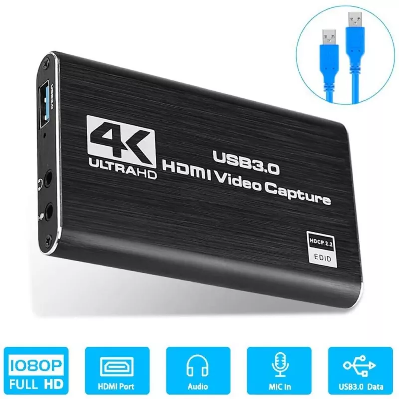 AY02_Metal внешнее устройство видеозахвата HDMI/USB AY02_Metal внешнее устройство видеозахвата HDMI/USB