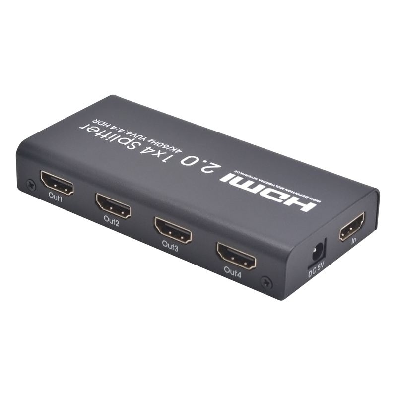 AYS-14V20 сплиттер сигнала HDMI, поддержка 4K/HDR/3D, 1:4 AYS-14V20 сплиттер сигнала HDMI, поддержка 4K/HDR/3D, 1:4
