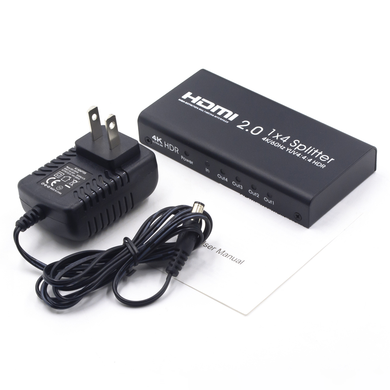 AYS-14V20 сплиттер сигнала HDMI, поддержка 4K/HDR/3D, 1:4 AYS-14V20 сплиттер сигнала HDMI, поддержка 4K/HDR/3D, 1:4