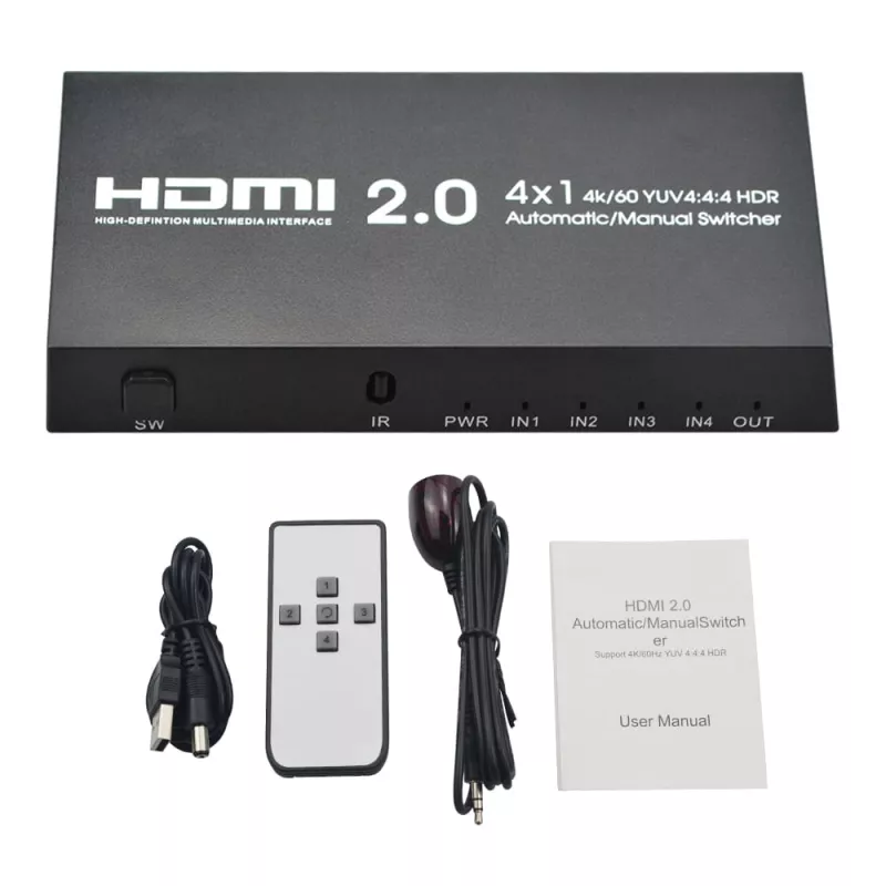 AYS-41V20 коммутатор сигналов HDMI 4 x1 AYS-41V20 коммутатор сигналов HDMI 4 x1
