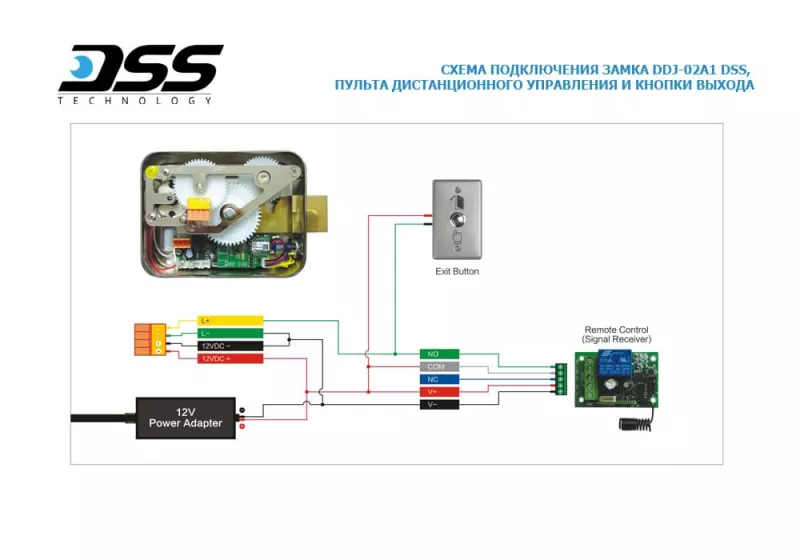 DSS DDJ-02A1 электромеханический замок, одноцилиндровый DSS DDJ-02A1 электромеханический замок, одноцилиндровый