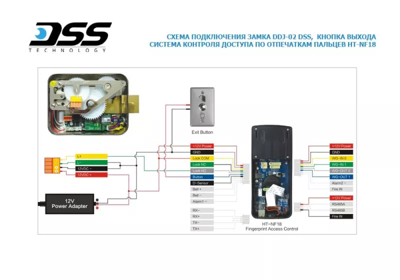 DSS DDJ-02KAS электромеханический замок, накладной DSS DDJ-02KAS электромеханический замок, накладной