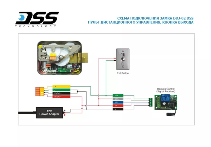 DSS DDJ-02PG электромеханический замок, накладной DSS DDJ-02PG электромеханический замок, накладной