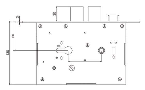 DSS DDJ-18 -KIT дверной электромеханический врезной замок DSS DDJ-18 -KIT дверной электромеханический врезной замок