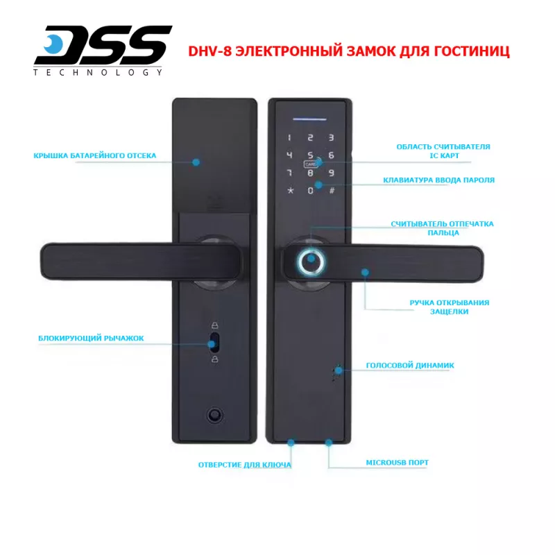 DSS DHV-8 электронный замок для гостиниц DSS DHV-8 электронный замок для гостиниц