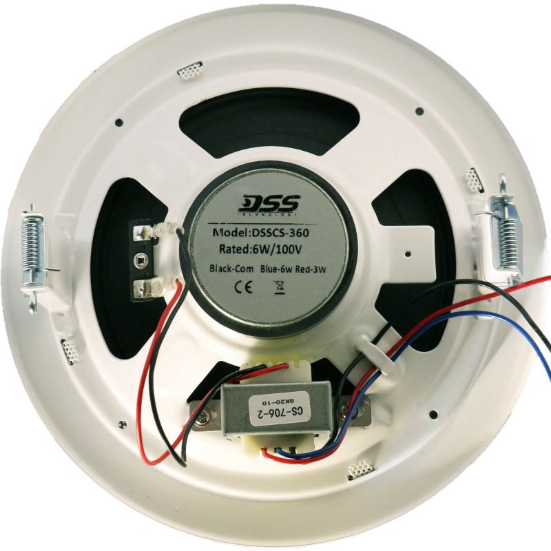 DSSCS-360 потолочный громкоговоритель 5'', 1,5/3/6 Вт/100В DSSCS-360 потолочный громкоговоритель 5'', 1,5/3/6 Вт/100В