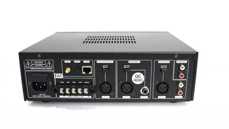 DSS-60WF усилитель 120 Вт/100В, WIFI, MP3, FM, Bluetooth, SD DSS-60WF усилитель 120 Вт/100В, WIFI, MP3, FM, Bluetooth, SD