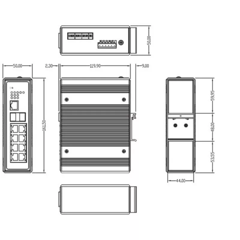 Nautilus IMS-F1002G-T управляемый коммутатор 10 портов Nautilus IMS-F1002G-T управляемый коммутатор 10 портов
