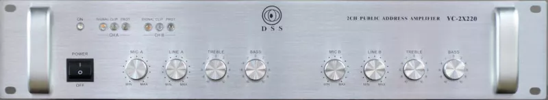 DSS VC-2x220 трансляционный усилитель 2х220 Вт/100В DSS VC-2x220 трансляционный усилитель 2х220 Вт/100В