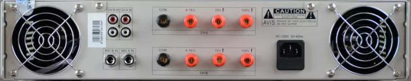 DSS VC-2x220 трансляционный усилитель 2х220 Вт/100В DSS VC-2x220 трансляционный усилитель 2х220 Вт/100В