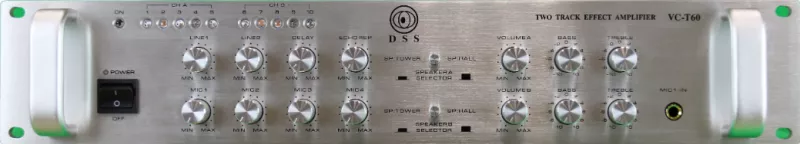 DSS VC-T60 усилитель-микшер 2x60 Вт/100В DSS VC-T60 усилитель-микшер 2x60 Вт/100В