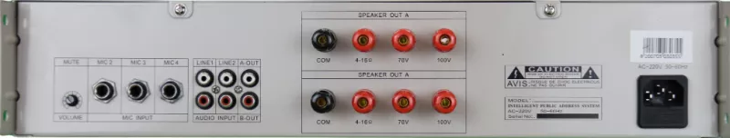 DSS VC-T60 усилитель-микшер 2x60 Вт/100В DSS VC-T60 усилитель-микшер 2x60 Вт/100В